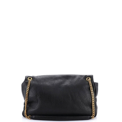 Saint Laurent Calypso Flap Bag Leather Large