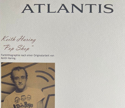 Keith Haring Lithograph From A Painting Coa Signed In Pen Numbered In Pencil!