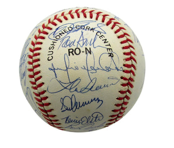 1990 Mets Team Autographed By 32 Harrelson