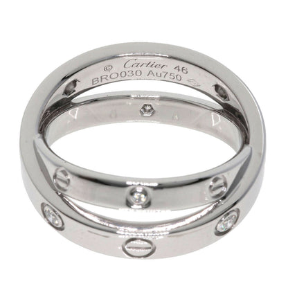 CARTIER Ring Be Love 6P Diamond #46 K18 White Gold