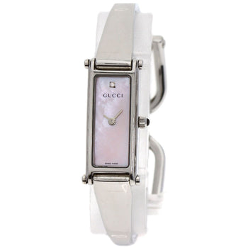 Steel GUCCI Square face 1P Diamond Watches 1500L Stainless Steel/ Stainless