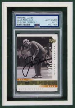 Jack Nicklaus Signed/Auto Trading Card With Photo