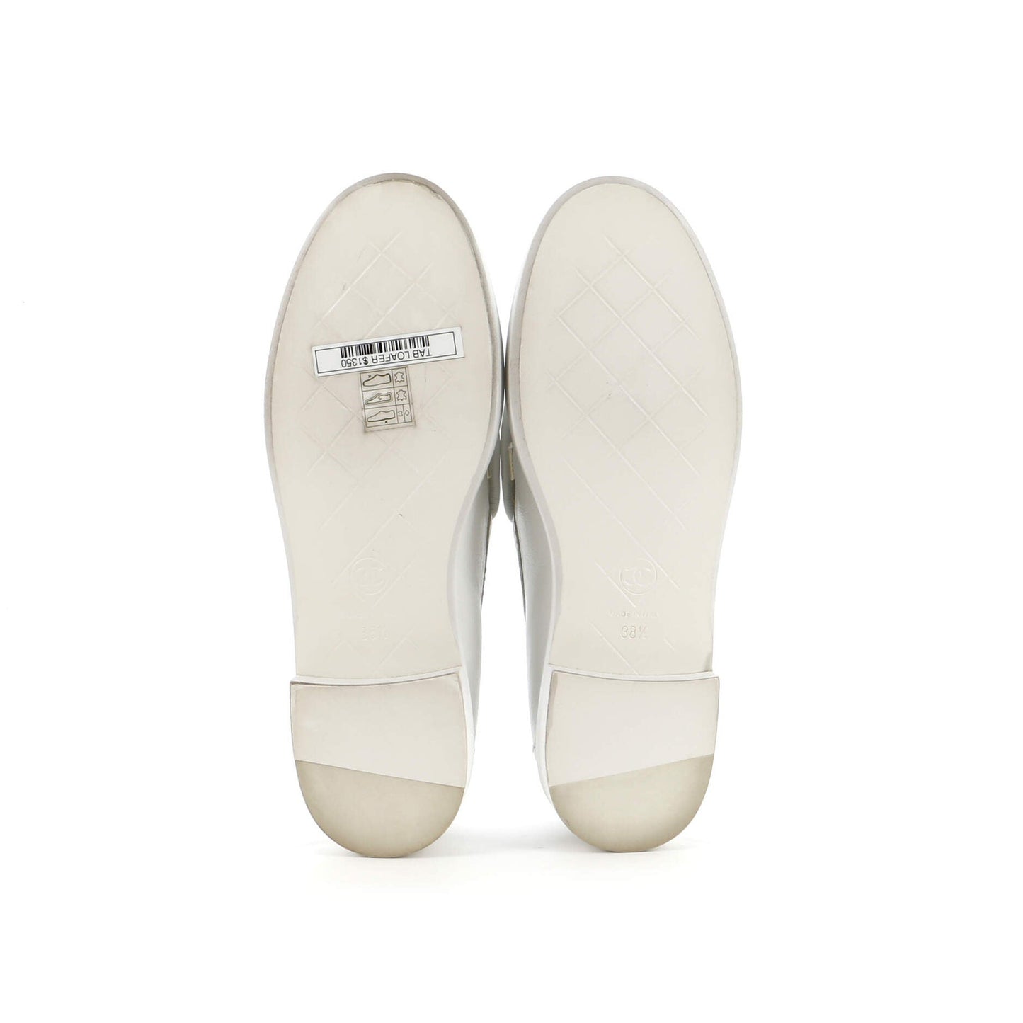 Chanel Women'S Cc Loafers Quilted Leather