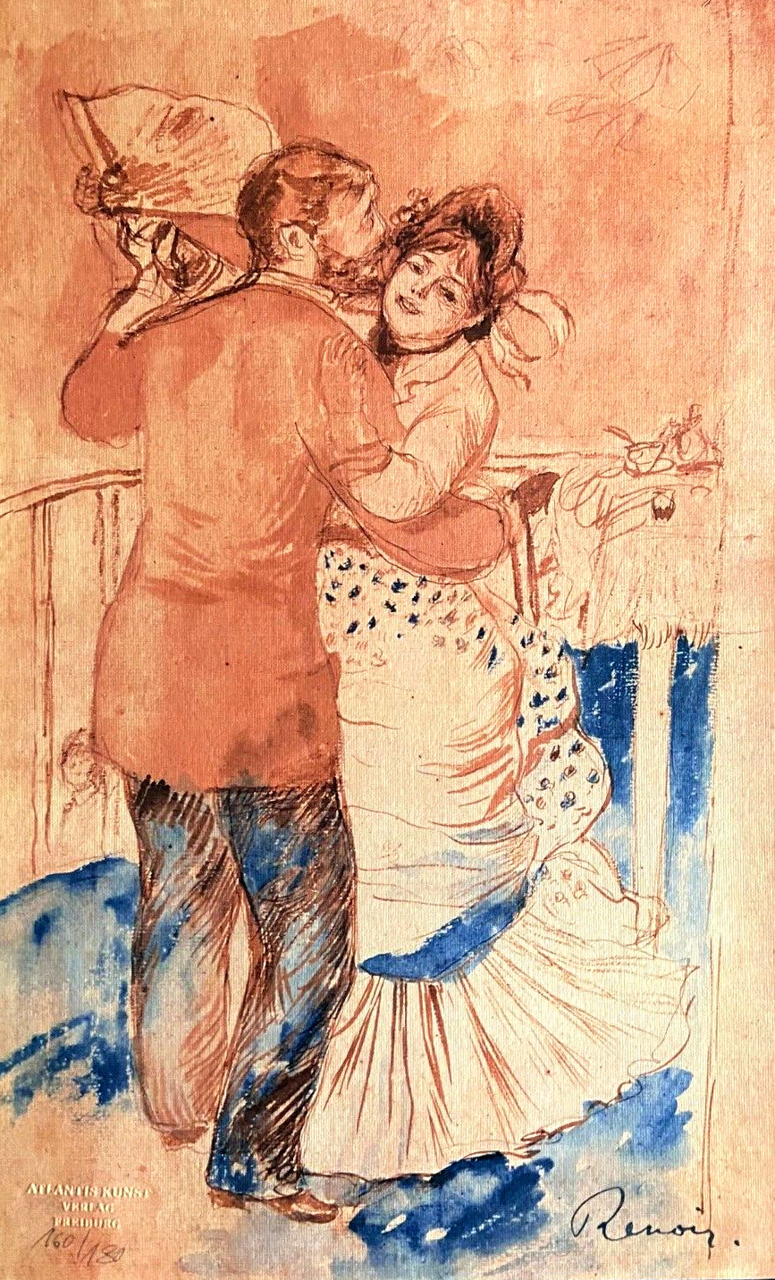 Pierre-Auguste Renoir Lithograph Coa Signed Numbered