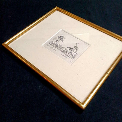 Jacques Callot Etching Cap. Bonbardon & Cap. Grillo 1621 Balli Di Sfessania