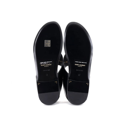 Saint Laurent Women'S Ring Flat Sandals Leather