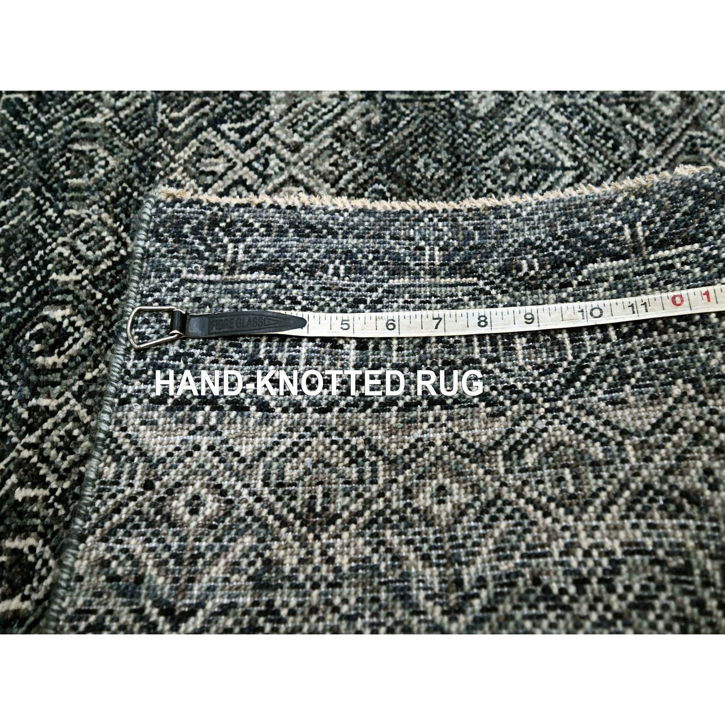 3'1"X5' Gray Small Repetitive Kohinoor Heritta Hand Knotted Pure Wool Rug