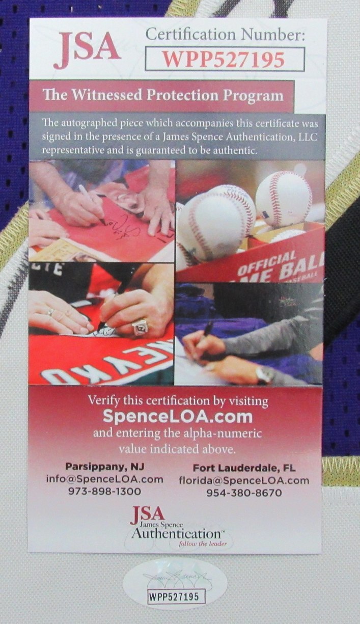 Ray Lewis Hof Signed/Auto Photo Football Jersey Baltimore Ravens Jsa 191734