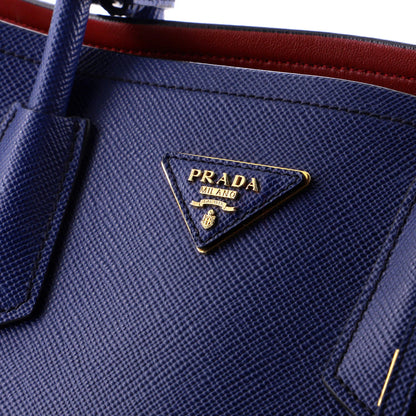 Medium Prada Cuir Double Tote Saffiano Leather