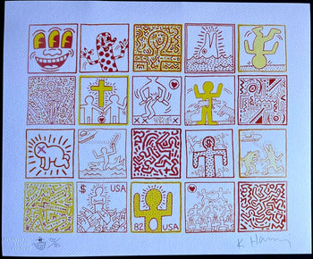 Keith Haring Lithograph ''Usa