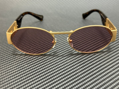 Versace Ve2264 100284 Matte Gold Pink Unisex 56 Mm Sunglasses