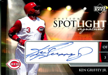 Ken Griffey Jr. 2004 Ovation Spotlight Autographed Card