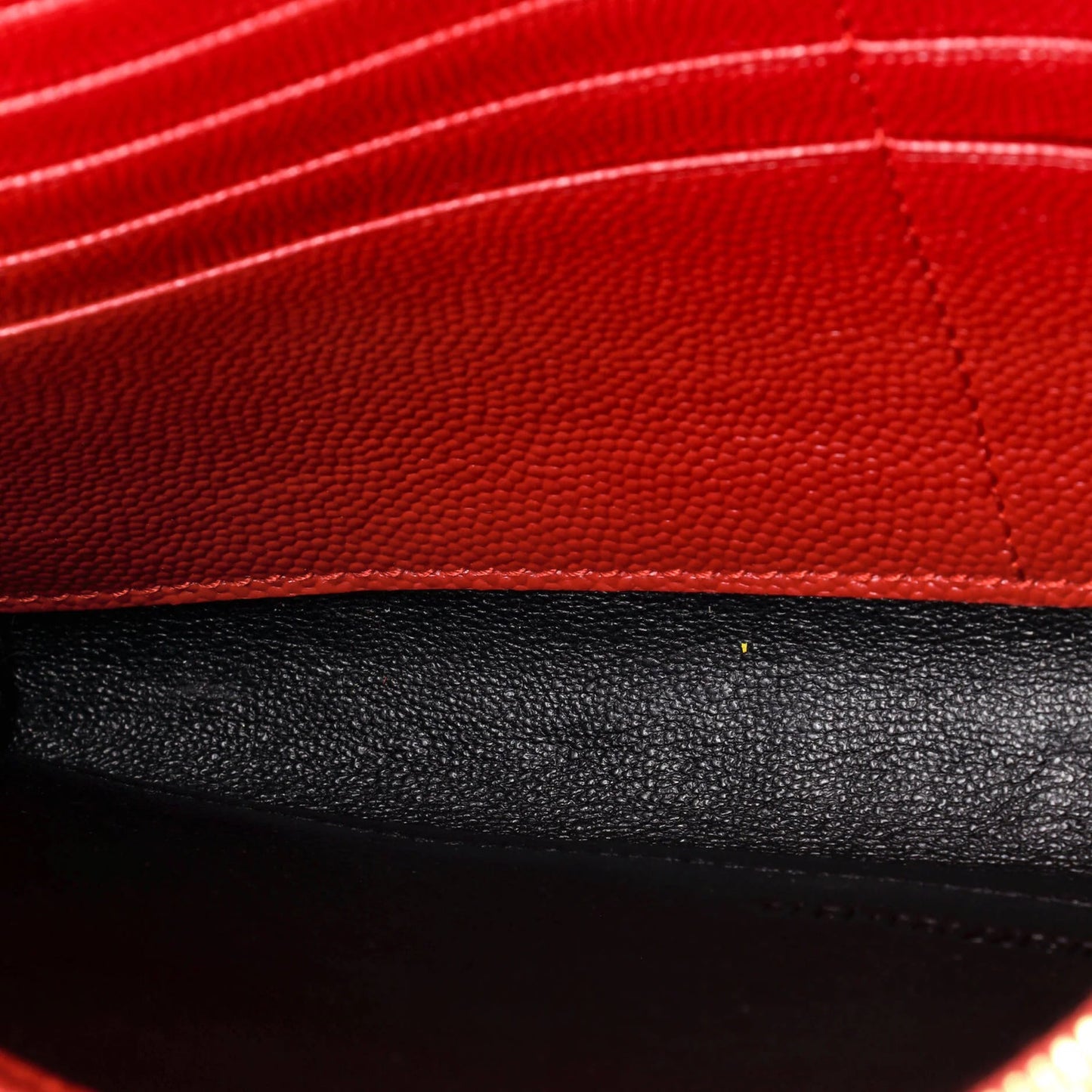 Saint Laurent Classic Monogram Wallet On Chain Matelasse Chevron Leather Medium