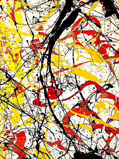 Jackson Pollock Action Painting Coa Signed Numbered In Pencil Limited Edition