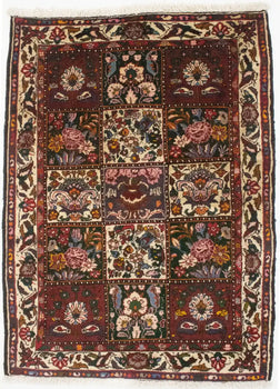 Vintage Handmade Floral Garden Design Oriental