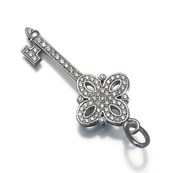 Tiffany&Co. Pendant Victoria Key Diamond Mini 18K