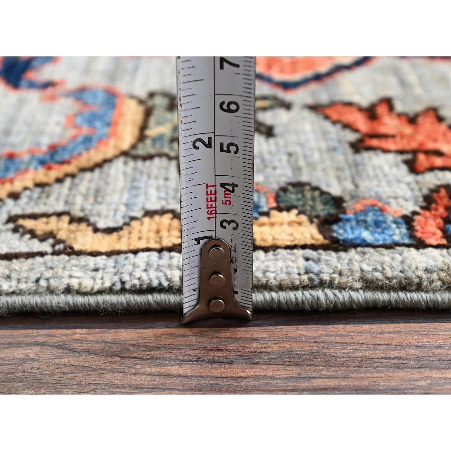 2'8"X10'1" Misty Gray Bijar Garus Design Soft Wool Hand Knotted Runner Rug