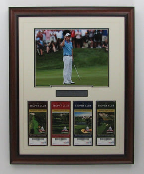 Rory Mcilroy 2011 Us Open 1St Major Win Unsigned Framed Ticket Collage 135053