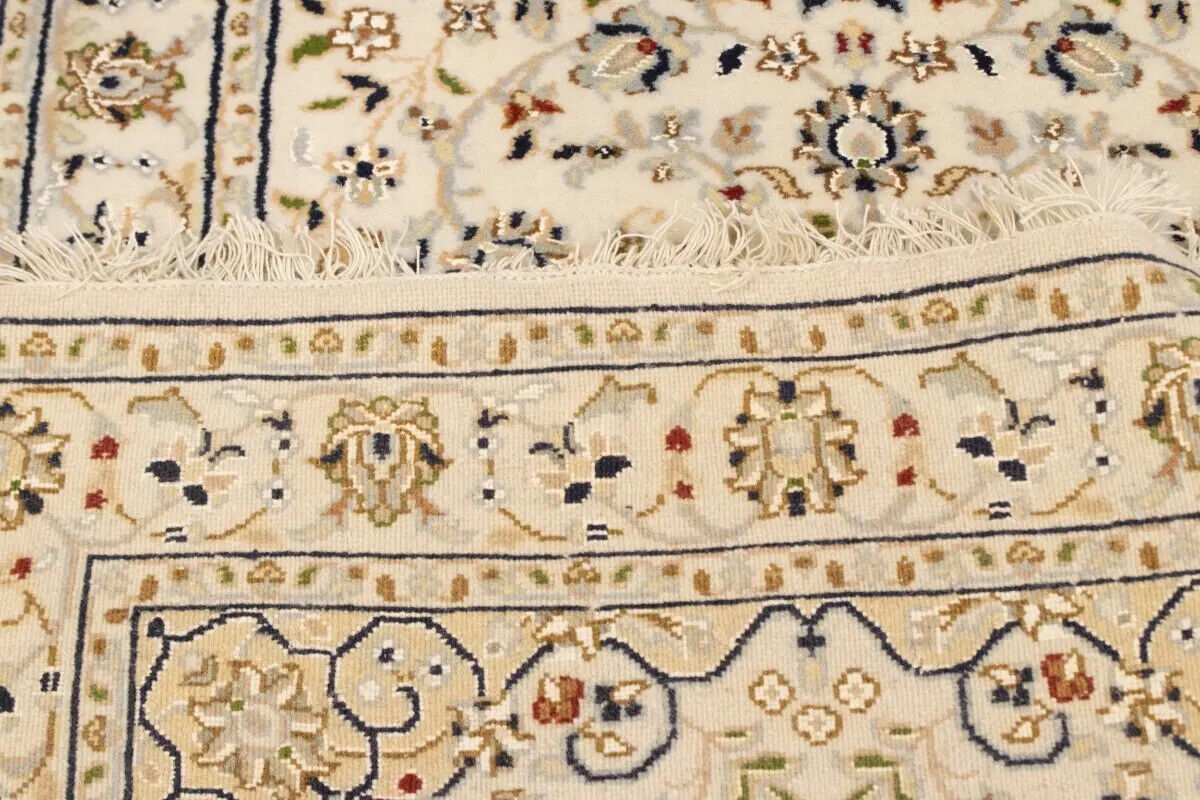 Extra Fine Floral Indo-Nain Runner Rug Oversized