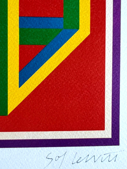 Sol Lewitt Lithograph Coa Guggenheim Museum Numbered In Pencil - Donald Judd