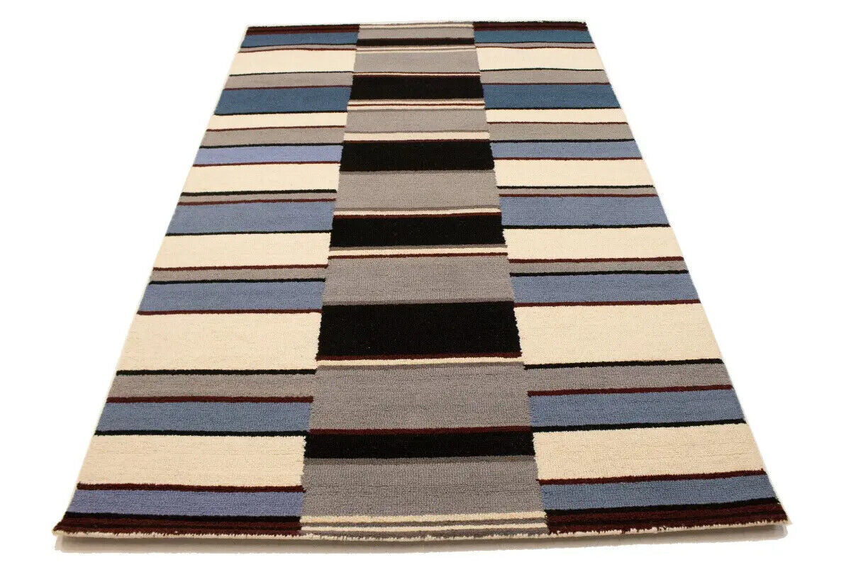 Hand-Tufted Modern Rug Plush 5X8 Multicolored