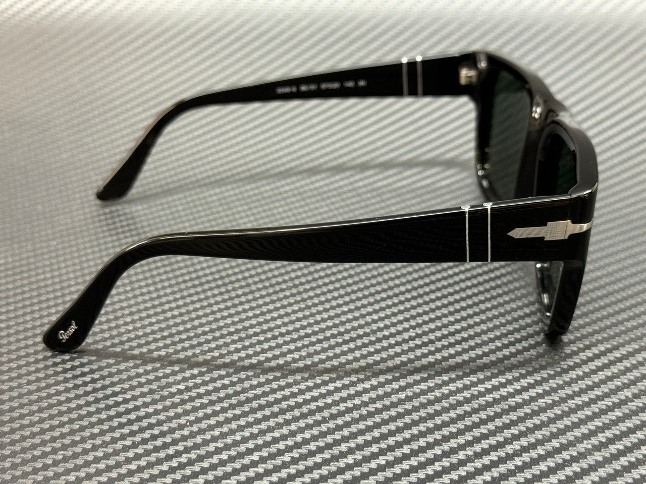 PERSOL PO3348S 95 31 Black Green Unisex 55 mm Sunglasses