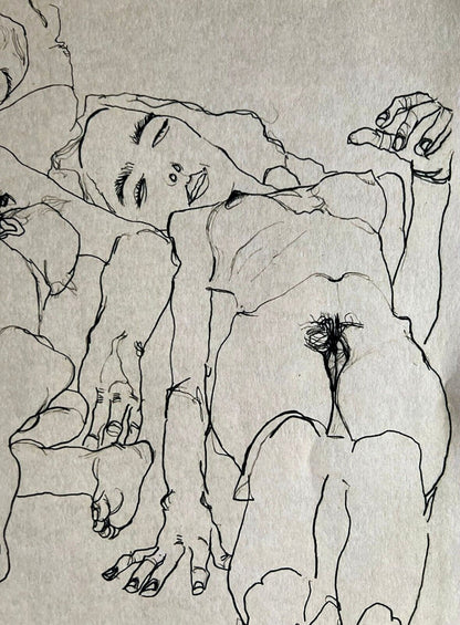 Egon Schiele Lithograph C.O.A. Signed In Pen Numbered In Pencil Rare