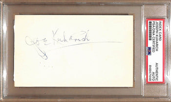 Joe Kuharich Autographed 3X5 Index Card Notre Dame Psa/Dna 179063