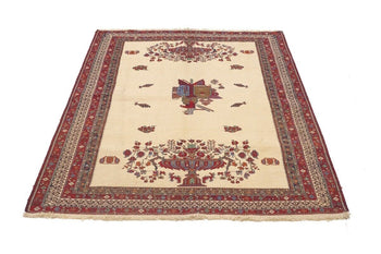 Sumak Pictorial Floral Tribal Style Oriental Rug