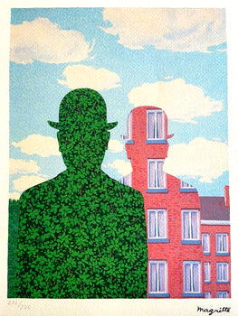 Ren Magritte Lithograph Coa Signed Numbered By