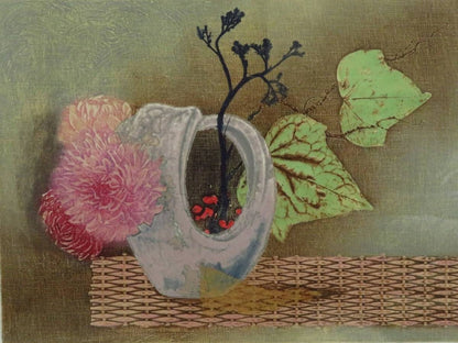 Mikulas Kravjansky Life Passage 1990 Hand-Signed Etching Lithograph Framed