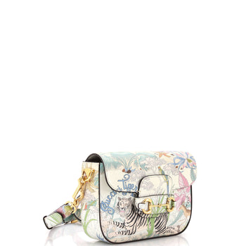 Gucci Horsebit 1955 Shoulder Bag Printed Leather Mini