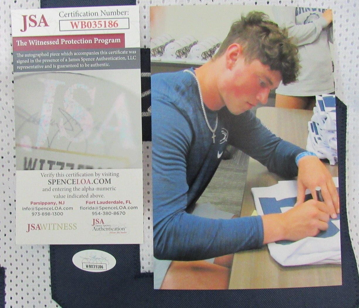 Drew Allar Autographed White Custom Football