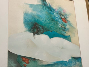 Claude Gaveau Lithograph Nude Woman Courtesan Signed Numbered Vision Nouvelle