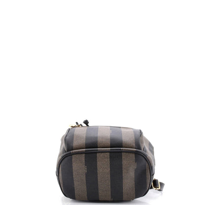 Fendi Pequin Front Pocket Backpack Coated Canvas Small