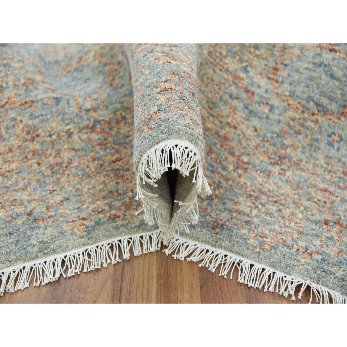 9'2"X12' Natural Dyes,Obscured And Subtle Hand Knotted Oriental Rug