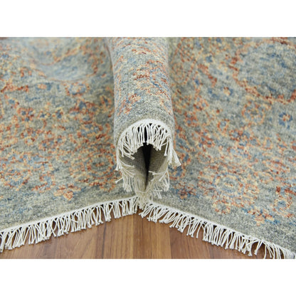 9'2"X12' Natural Dyes,Obscured And Subtle Hand Knotted Oriental Rug