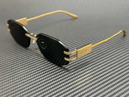 Gold Grey Sunglasses Women's 58 mm Versace Ve2274 100287