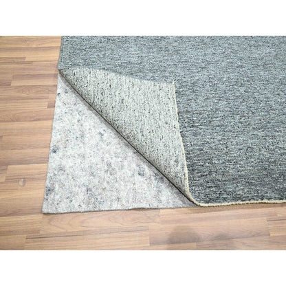 8'3"X10'10" Anchor Gray Salt And Pepper Design Hand Knotted Wool Rug