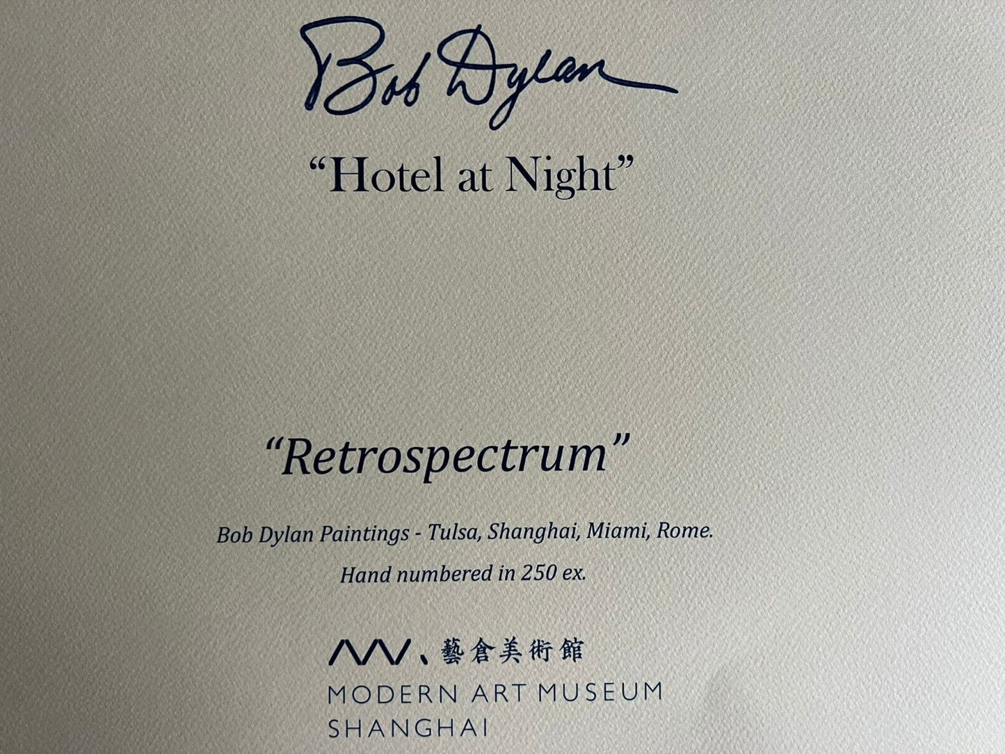 Bob Dylan Lithograph Coa Signed Op Numbered In Pencil Art