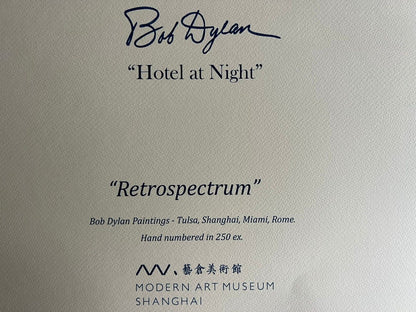 Bob Dylan Lithograph Coa Signed Op Numbered In Pencil Art