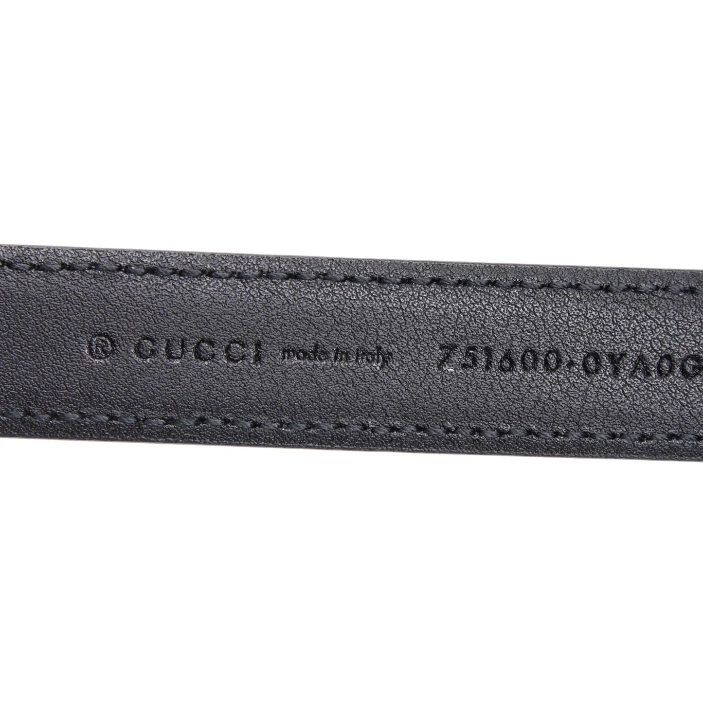 Gucci Logo Letters Buckle Belt Leather