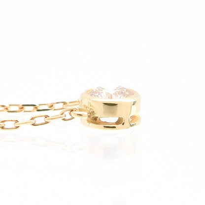 Ahkah Necklace 1P Diamond One-Point Diamond K18 Yellow Gold