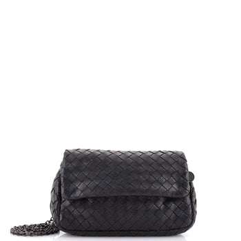 Bottega Veneta Expandable Chain Crossbody Bag Intrecciato Nappa Small
