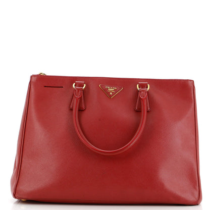 Prada Double Zip Lux Tote Saffiano Leather Large