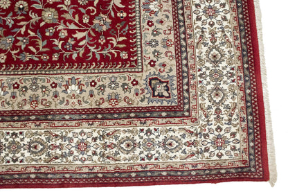 Extra Fine Handmade Wool Oriental Rug 6'5X9'9 ft Classic Floral Design Carpet