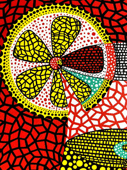 Yayoi Kusama Lithograph Coa Numbered Limited Edition -Mori Art Museum