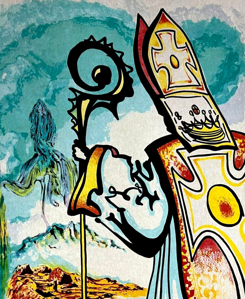 Salvador-Dal Lithograph Handmade Coa Signed Pen Numbered Pencil Crayon