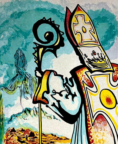 Salvador-Dal Lithograph Handmade Coa Signed Pen Numbered Pencil Crayon