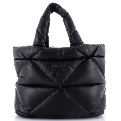Prada Padded Tote Bag Quilted Nappa Leather Large